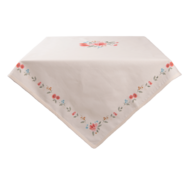 Clayre & Eef | Tafelkleed Beige, Groen, Rood 130x180 cm | LRC03