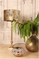 Windlicht bloemen Ø 17 cm goud ijzer | Dutch Style | 11347404 1