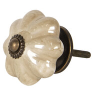 Clayre & Eef | Deurknop Beige ø 4x4 cm | 64477