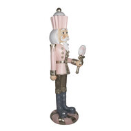 Clayre & Eef | Kerstdecoratie Notenkraker Roze 56x48x178 cm | 5PR0080