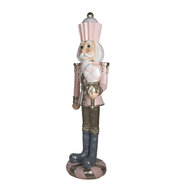 Clayre & Eef | Kerstdecoratie Notenkraker Roze 56x48x178 cm | 5PR0080