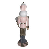 Clayre & Eef | Kerstdecoratie Notenkraker Roze 56x48x178 cm | 5PR0080