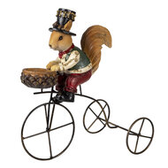 Clayre & Eef | Decoratie Beeld Eekhoorn Bruin 21x11x23 cm | 6PR3498