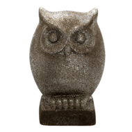 Clayre & Eef | Decoratie Beeld Uil Grijs 15x10x23 cm | 6CE1306