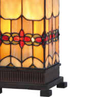 Clayre & Eef | Tiffany Tafellamp Geel 12x12x35 cm E14/max 1x40W | 5LL-9228