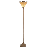 Clayre & Eef | Tiffany Vloerlamp Goudkleurig 37x37x183 cm E27/max 1x60W | 5LL-5734