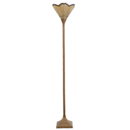 Clayre & Eef | Tiffany Vloerlamp Goudkleurig 37x37x183 cm E27/max 1x60W | 5LL-5734