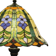 Clayre & Eef | Tiffany Tafellamp Groen, Blauw ø 30x48 cm E27/max 1x60W | 5LL-8838