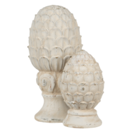 Clayre & Eef | Decoratie Dennenappel Beige ø 10x18 cm | 6TE0394