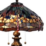 Tafellamp Tiffany ø 42*64 cm E27/max 2*60W Multi | 5LL-5296 | Clayre & Eef 1