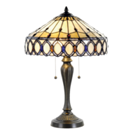 Tafellamp Tiffany ø 40*58 cm E27/max 2*60W Multi | 5LL-5497 | Clayre & Eef