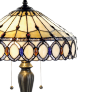 Tafellamp Tiffany ø 40*58 cm E27/max 2*60W Multi | 5LL-5497 | Clayre & Eef 1