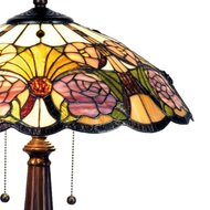 5LL-5546 Tiffany Tafellamp Geel, Groen, Roze ø 44*57 cm E27/max 2*60W ø 44*57 cm E27/max 2*60W Multi | 5LL-5546 | Clayre &amp