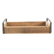 Clayre & Eef | Decoratief Dienblad set van 3 Bruin 35x20x5 / 30x15x5 / 25x10x5 cm | 6H2008