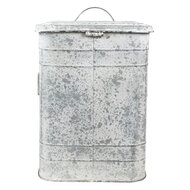 Clayre & Eef | Pedaalemmer Grijs 26x26x36 cm | 6Y4776