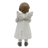 Clayre & Eef | Kerstdecoratie Beeld Engel Wit 6x5x14 cm | 6PR1133