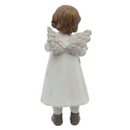Clayre & Eef | Kerstdecoratie Beeld Engel Wit 6x5x14 cm | 6PR1134