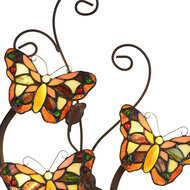 Clayre & Eef | Wandlamp Tiffany Geel, Bruin 32x8x68 cm G4 LED / max 4x2W | 5LL-5979