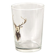 Clayre & Eef | Waterglas Transparant Bruin ø 8x12 cm / 400 ml | 6GL4085