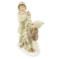 Clayre & Eef | Decoratie Beeld Kinderen Beige 10x5x14 cm | 6PR4797