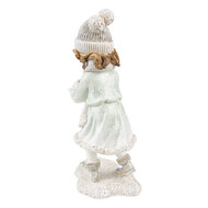 Clayre & Eef | Decoratie Beeld Kind Wit 10x7x19 cm | 6PR4802