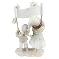 Clayre & Eef | Decoratie Beeld Kinderen Beige 14x7x23 cm | 6PR4806
