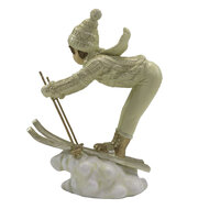 Clayre & Eef | Decoratie Beeld Kind Beige Goudkleurig 14x6x19 cm | 6PR4800