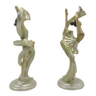 Clayre & Eef | Decoratie Buste Ballerina Beige, Goudkleurig 9x6x18 cm | 6PR4817