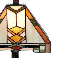 Clayre & Eef | Tiffany Tafellamp Meerkleurig 22x22x38 cm E14/max 1x40W | 5LL-9928