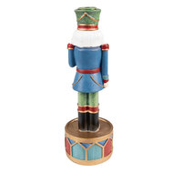 Clayre & Eef | Kandelaar Notenkraker Blauw Groen ø 8x24 cm | 6PR3777