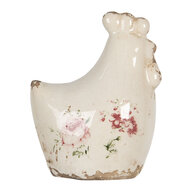 Clayre & Eef | Decoratie Kip Beige 9x6x11 cm | 6CE1185