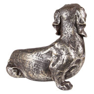 Clayre & Eef | Decoratie beeld Hond Zilverkleurig 27x15x23 cm | 6PR3645