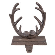 Clayre & Eef | Kerst Decoratie Beeld Set Gewei Bruin 13x12x18 cm | 6Y5300