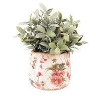 Clayre & Eef | Bloempot Binnen Roze, Beige ø 13x11 cm | 6CE1549S