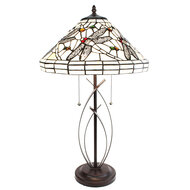 Clayre & Eef | Tiffany Tafellamp ø 41x69 cm E27/max 2x60W | 5LL-6287