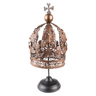 Clayre & Eef | Decoratie Kroon Bruin ø 16x40 cm | 6Y5447
