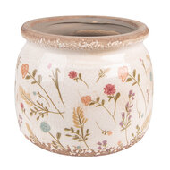 Clayre & Eef | Bloempot Binnen Roze, Beige ø 20x15 cm | 6CE1551L