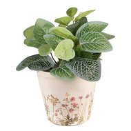 Clayre & Eef | Bloempot Binnen Roze, Beige ø 12x10 cm | 6CE1555S
