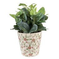 Clayre & Eef | Bloempot Binnen Roze, Beige ø 19x18 cm | 6CE1566L