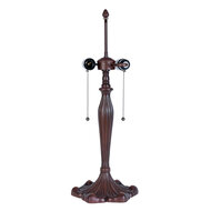 Clayre & Eef | Lampenvoet Tafellamp Tiffany Bruin ø 23x62 cm E27/max 2x60W | 5LL-5791