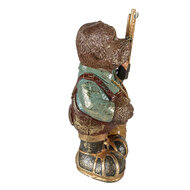 Clayre & Eef | Decoratie Figuur Bruin Groen 20x13x32 cm | 6PR3883