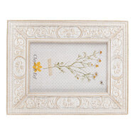 Clayre & Eef | Fotolijst Wit Goudkleurig 17x2x22 cm / 10x15 cm | 2F0989