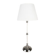 Clayre & Eef | Tafellamp Wit ø 18x44 cm E27/max 1x60W | 6LMC0068