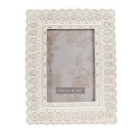 Clayre & Eef | Fotolijst Wit 16x2x21 cm / 10x15 cm | 2F0940