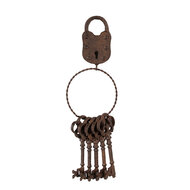 Clayre & Eef | Decoratie sleutelbos Bruin 12x6x35 cm | 6Y5422