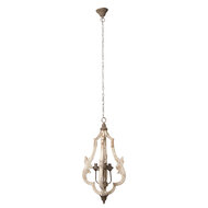 Clayre & Eef | Hanglamp Wit ø 40x79 cm E14/max 4x25W | 5LMP212