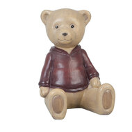 Clayre & Eef | Decoratie Beeld Beer Bruin 8x6x9 cm | 6PR0349