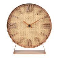 Clayre & Eef | Staande klok Bruin 20x6x24 cm / 1xAA | 6KL0782