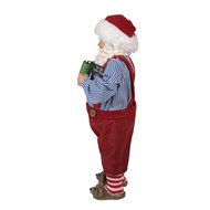Clayre & Eef | Kerstdecoratie Kerstman Rood 16x8x28 cm | 65234