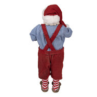 Clayre & Eef | Kerstdecoratie Kerstman Rood 16x8x28 cm | 65234